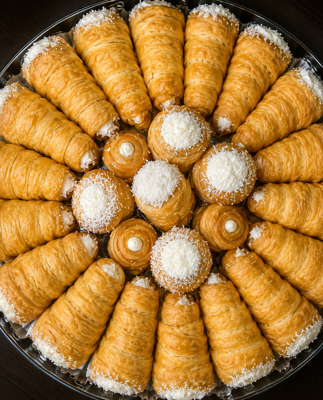 Кошнички и фунийки с крем